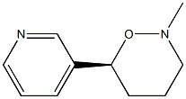 2-Methyl-6(S)-(3-pyridyl)tetrahydro-1,2-oxazine Structure