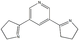 3,5-Bis(3,4-dihydro-2H-pyrrol-5-yl)pyridine Structure
