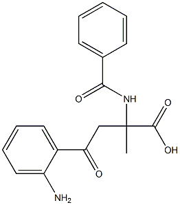 4-(2-AMinophenyl)-2-benzaMido-2-Methyl-4-oxobutanoic Acid Structure