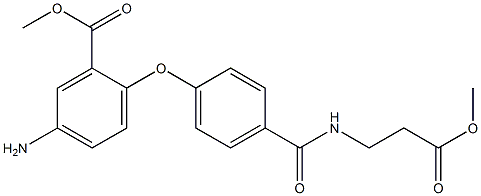 5-AMino-2-(4-((3-Methoxy-3-oxopropyl)carbaMoyl)phenoxy)benzoic Acid Methyl Ester Structure
