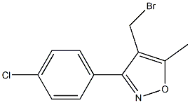 4-(BroMoMethyl)-3-(4-chlorophenyl)-5-Methylisoxazole Structure