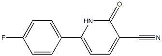 6-(4-Fluorophenyl)-2-oxo-1,2-dihydropyridine-3-carbonitrile 化学構造式