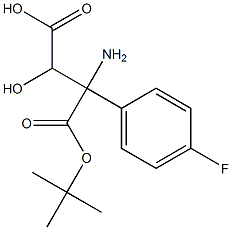 Boc-(2S,3S)-3-aMino-3-(4-fluorophenyl)-2-hydroxypropionic acid Structure