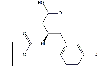 Boc-3-chloro-L-b-hoMophenylalanine Structure