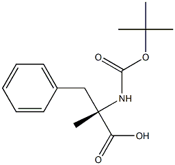 Boc-a-Methyl-L-phenylalanine Structure