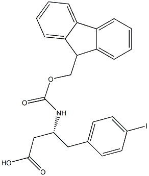 FMoc-4-iodo-L-b-hoMophenylalanine Struktur