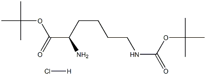 Ne-Boc-D-lysine tert-butyl ester hydrochloride Structure