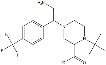 tert-Butyl-4-(2-aMino-1-[4-(trifluoroMethyl)phenyl]ethyl)piperazine carboxylate Struktur