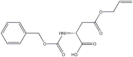 Z-D-aspartic acid b-allyl ester,,结构式