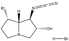 (1R,2R,7S,7aS)-1-Azido-7-broMohexahydro-1H-pyrrolizin-2-ol HydrobroMide Structure