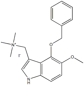 1-(4-(Benzyloxy)-5-Methoxy-1H-indol-3-yl)-N,N,N-triMethylMethanaMiniuM Iodide Structure