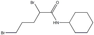 2,5-DibroMo-N-cyclohexylpentanaMide Structure