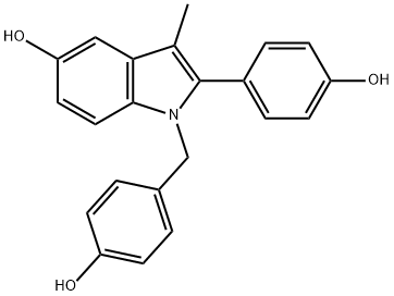 Des(1-azepanyl)ethyl Bazedoxifene Structure