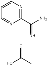 PyriMidine-2-carboxiMidaMide acetate Struktur