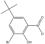2-溴-6-硝基-4-叔丁基苯酚,,结构式
