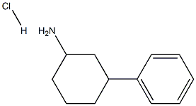 3-phenylcyclohexan-1-amine hydrochloride Struktur
