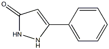 1,2-二氢-5-苯基吡唑-3-酮, , 结构式
