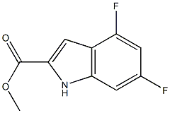 Methyl 4,6-difluoro-1H-indole-2-carboxylate Structure