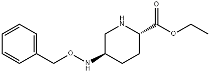(2S,5R)-ethyl 5-(benzyloxyaMino)piperidine-2-carboxylate Struktur