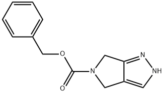 2,6-Dihydro-4H-pyrrolo[3,4-c]pyrazole-5-carboxylic acid benzyl ester Structure