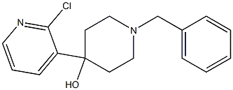1-苄基-4-(2-氯吡啶-3-YL)-4-羟基哌啶,,结构式