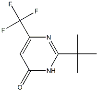 2-(tert-Butyl)-6-(trifluoroMethyl)pyriMidin-4(3H)-one Struktur