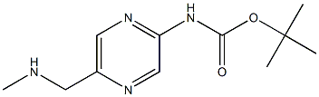 tert-Butyl (5-((MethylaMino)Methyl)pyrazin-2-yl)carbaMate Structure
