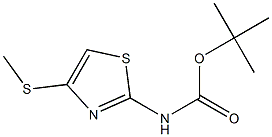 tert-Butyl [4-(Methylthio)thiazol-2-yl]carbaMate Struktur