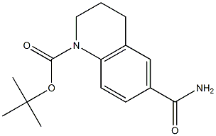 tert-Butyl 6-carbaMoyl-3,4-dihydroquinoline-1(2H)-carboxylate Struktur