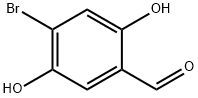 4-ブロモ-2,5-ジヒドロキシベンズアルデヒド 化学構造式