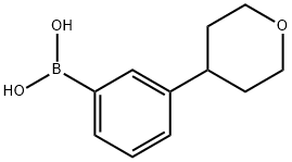 (3-(四氢-2H-吡喃-4-基)苯基)硼酸, 2225175-24-4, 结构式
