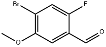 4-溴-2-氟-5-甲氧基苯甲醛, 749931-20-2, 结构式