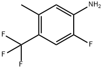 2-フルオロ-5-メチル-4-(トリフルオロメチル)アニリン 化学構造式