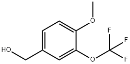 4-甲氧基-3-(三氟甲氧基)苄醇, 853771-91-2, 结构式