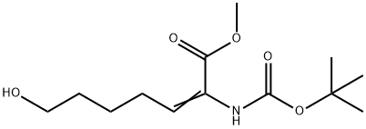 2-叔丁羰基酰胺-7-羟基-2-庚烯酸甲酯 结构式