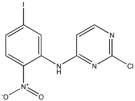 2-氯-N-(5-碘-2-硝基苯)-4-嘧啶胺, , 结构式
