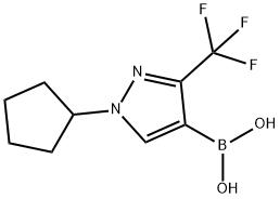 1-Cyclopentyl-3-(trifluoroMethyl)pyrazole-4-boronic acid 化学構造式