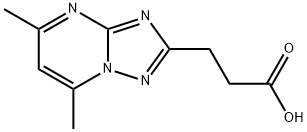 3-(5,7-DiMethyl-[1,2,4]triazolo[1,5-a]pyriMidin-2-yl)propanoic acid 化学構造式