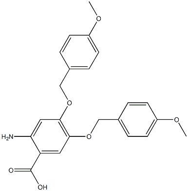 2-AMino-4,5-bis-(4-Methoxy-benzyloxy)-benzoic acid 结构式
