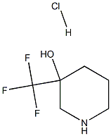3-(TRIFLUOROMETHYL)PIPERIDIN-3-OL HYDROCHLORIDE, 1417794-45-6, 结构式