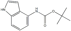 tert-butyl 1H-indol-4-ylcarbaMate Structure