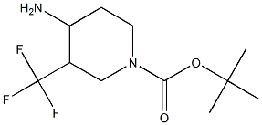 tert-butyl 4-aMino-3-(trifluoroMethyl)piperidine-1-carboxylate Structure