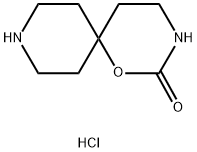 1-オキサ-3,9-ジアザスピロ[5.5]ウンデカン-2-オン塩酸塩 化学構造式