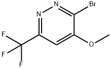 3-broMo-4-ethoxy-6-(trifluoroMethyl)pyridazine Structure