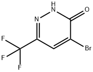 5-溴-3-(三氟甲基)-1H-哒嗪-6-酮, 1073525-70-8, 结构式