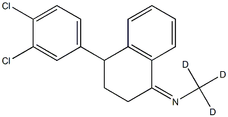 N-[4-(3,4-Dichlorophenyl)-3,4-dihydro-1(2H)-naphthalenylidene]Methan-d3-aMine Structure