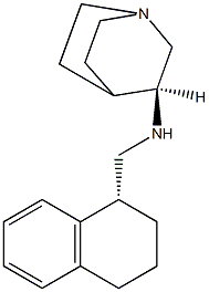 (S)-N-(((R)-1,2,3,4-tetrahydronaphthalen-1-yl)Methyl)quinuclidin-3-aMine Struktur
