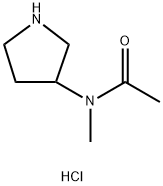 N-甲基-N-(吡咯烷-3-基)乙酰胺盐酸盐, 1624261-23-9, 结构式