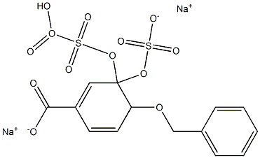 4-Benzyloxy-3-(sulfooxy)benzoic Acid 3-O-Sulfate DisodiuM Salt Structure