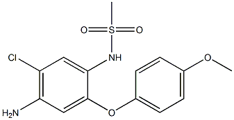 N-(4-AMino-5-chloro-2-(4-Methoxyphenoxy)phenyl)MethanesulfonaMide Structure